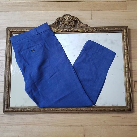 Banana Republic Pants - Banana Republic Womens Avery Linen Ankle Pant 4 Preppy Office Career Minimalist